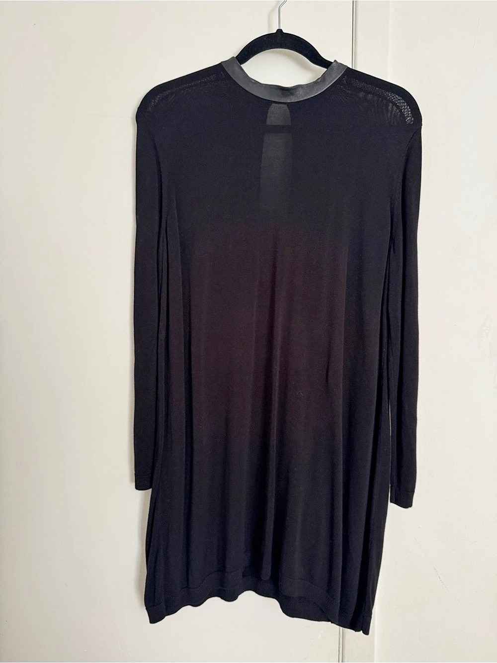 COS Black Long Sleeve Mini Dress Size Large